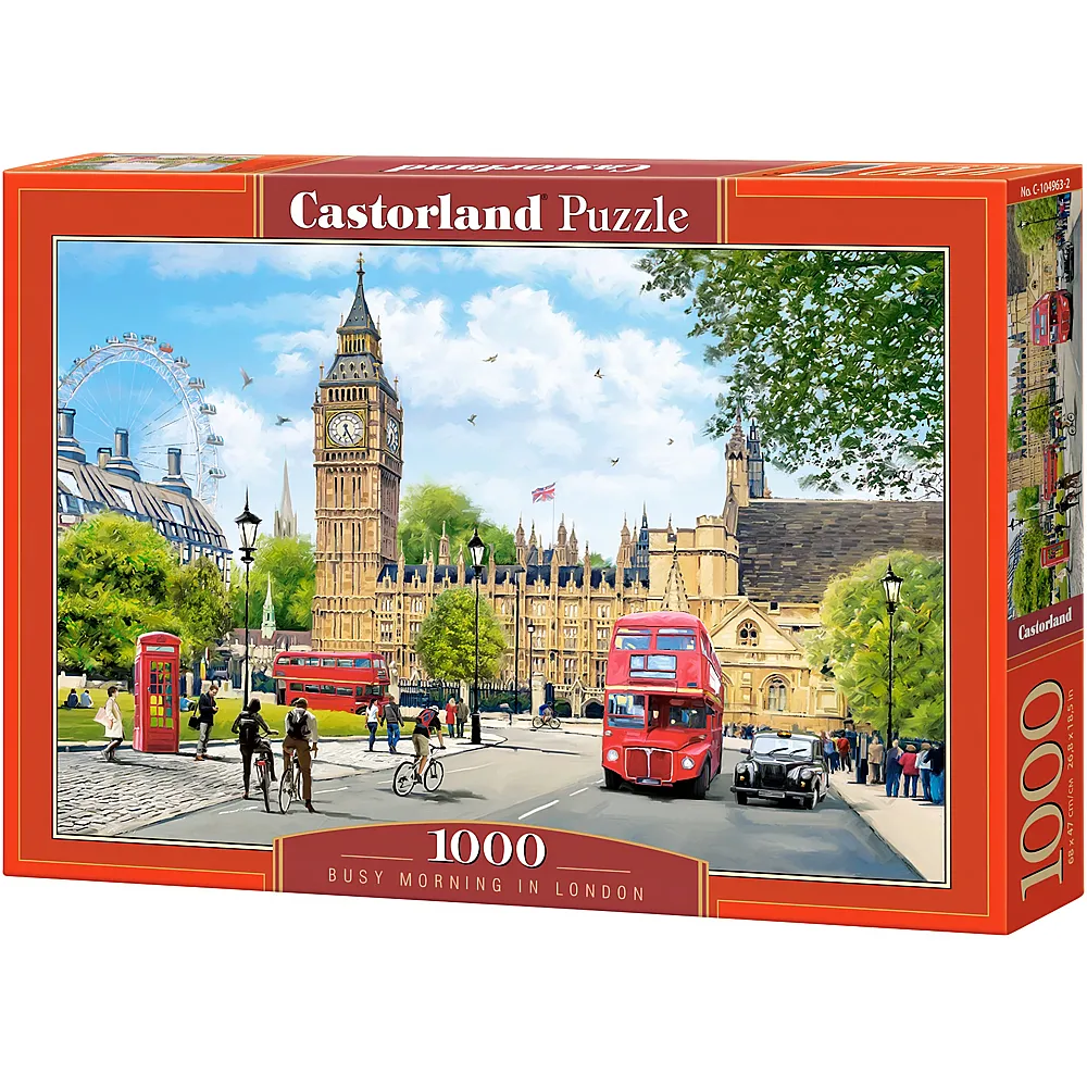 Castorland Puzzle Besch�ftigter Morgen in London - 1000 Teile