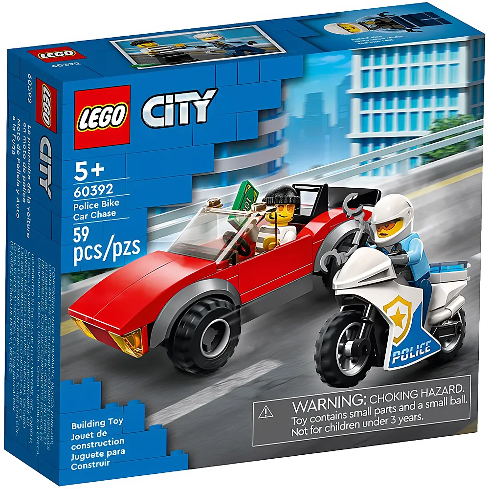 LEGO City Verfolgungsjagd mit dem Polizeimotorrad 60392