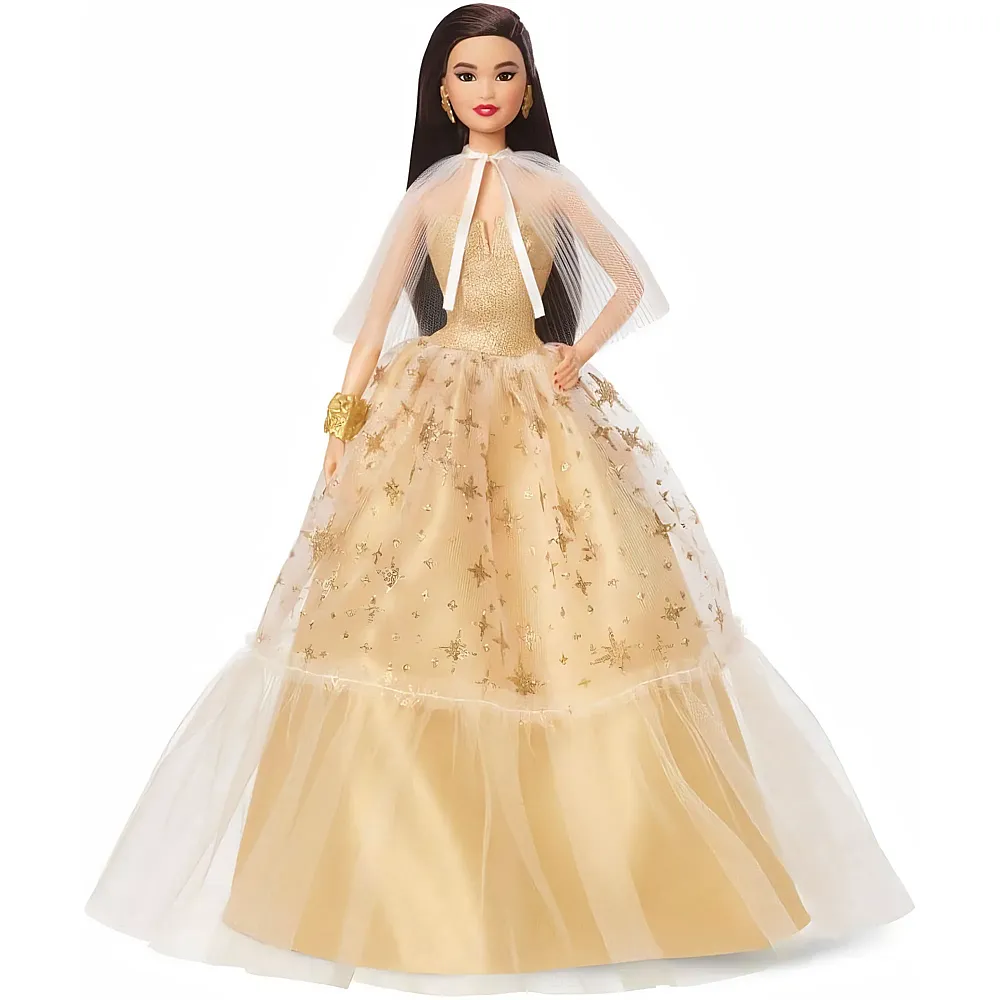 Barbie Signature Holiday Puppe Jubil�umsedition zum 35. Geburtstag, goldenes Kleid