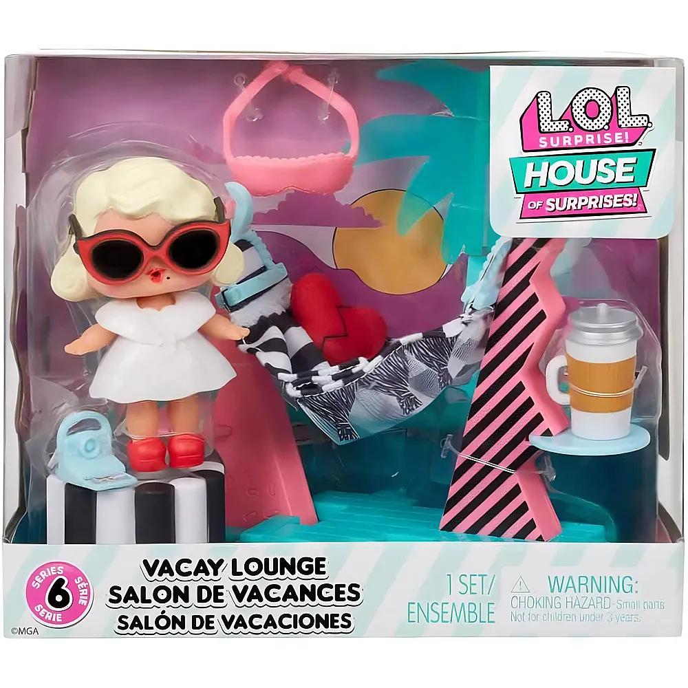 meinspielzeug - MGA L.O.L. Surprise OMG House of Surprises Playset - Vacay Lounge | Spielesets