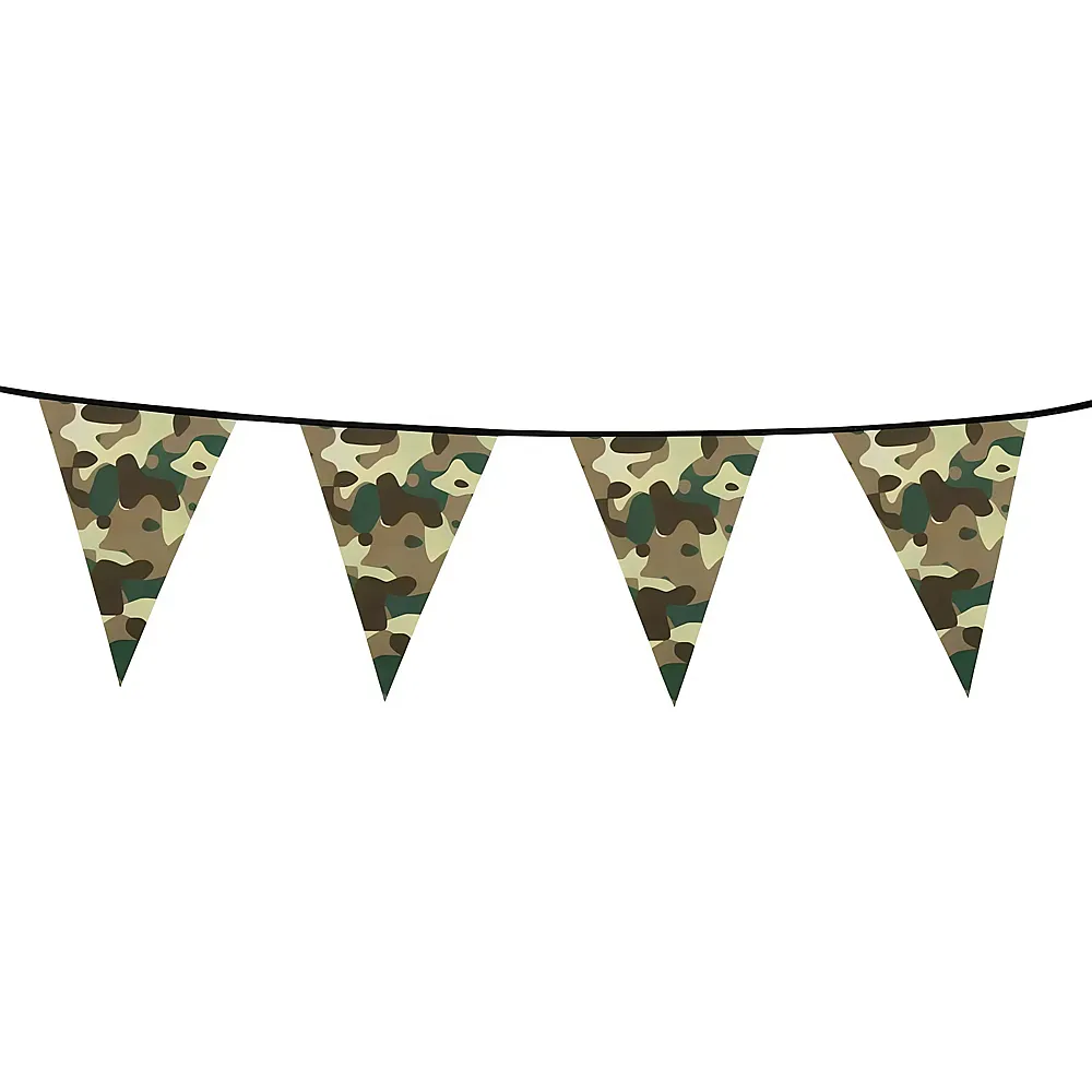 Boland Wimpelkette Camouflage - 6 m
