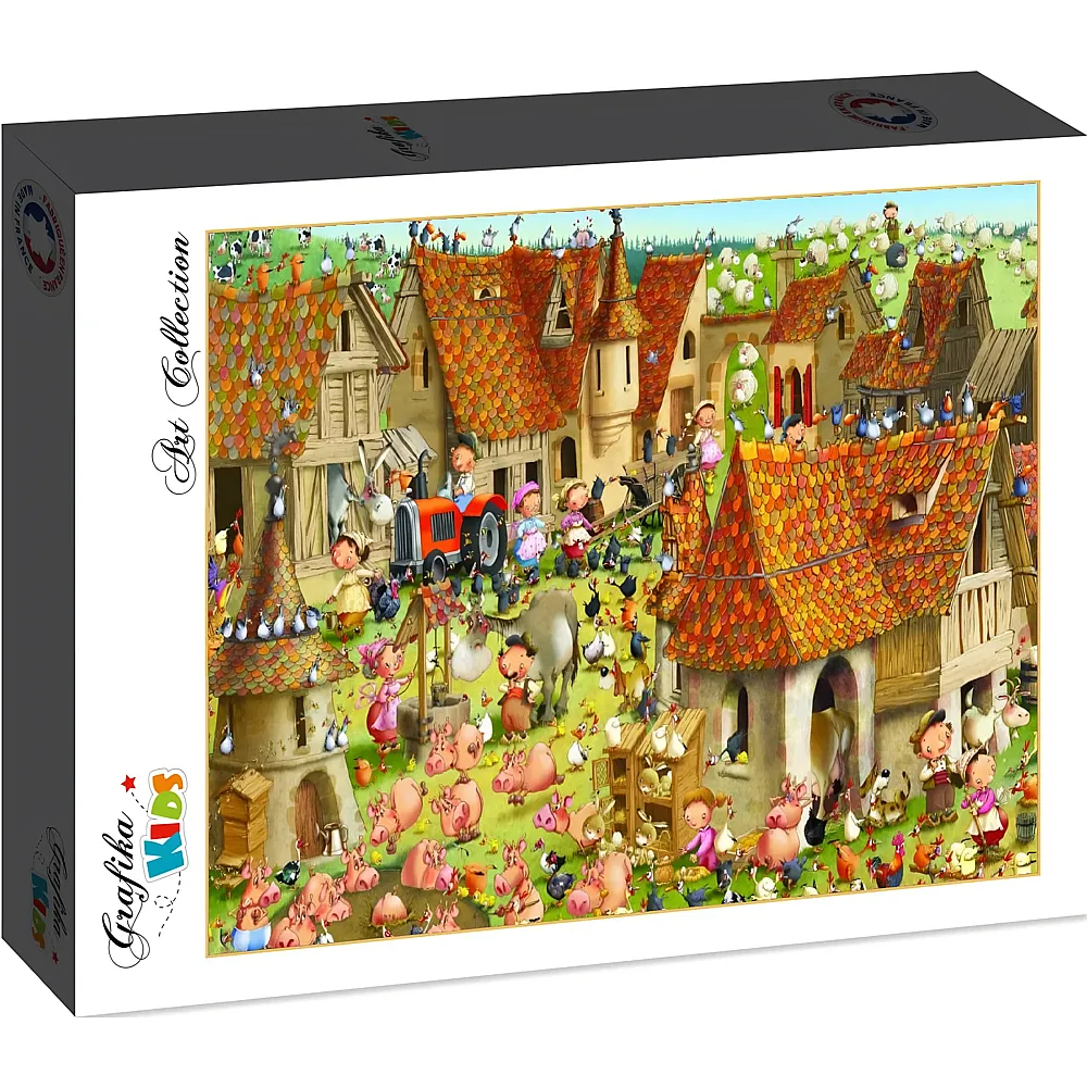 Grafika Puzzle Art Collection Franois Ruyer Grafika Kids Bauernhof - 12 Teile