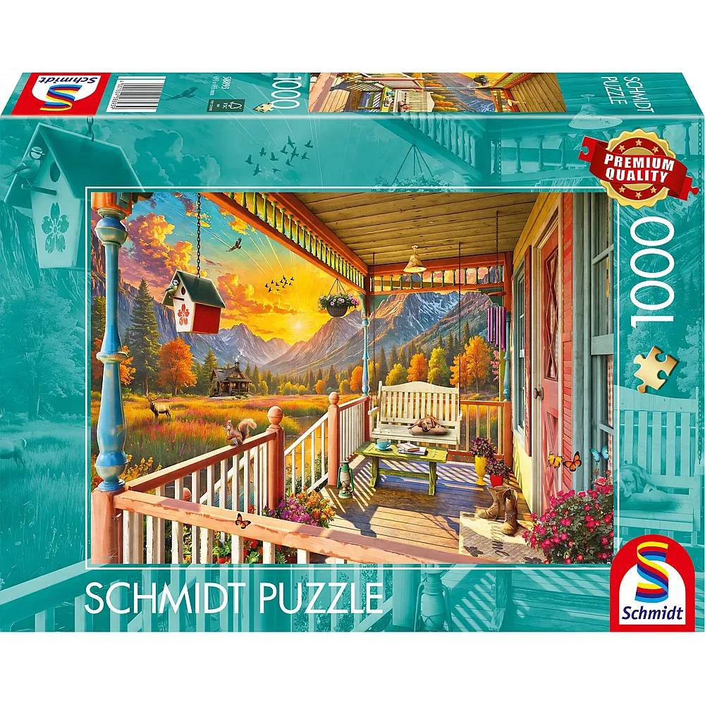 Schmidt Puzzle Bergland-Veranda - 1000 Teile