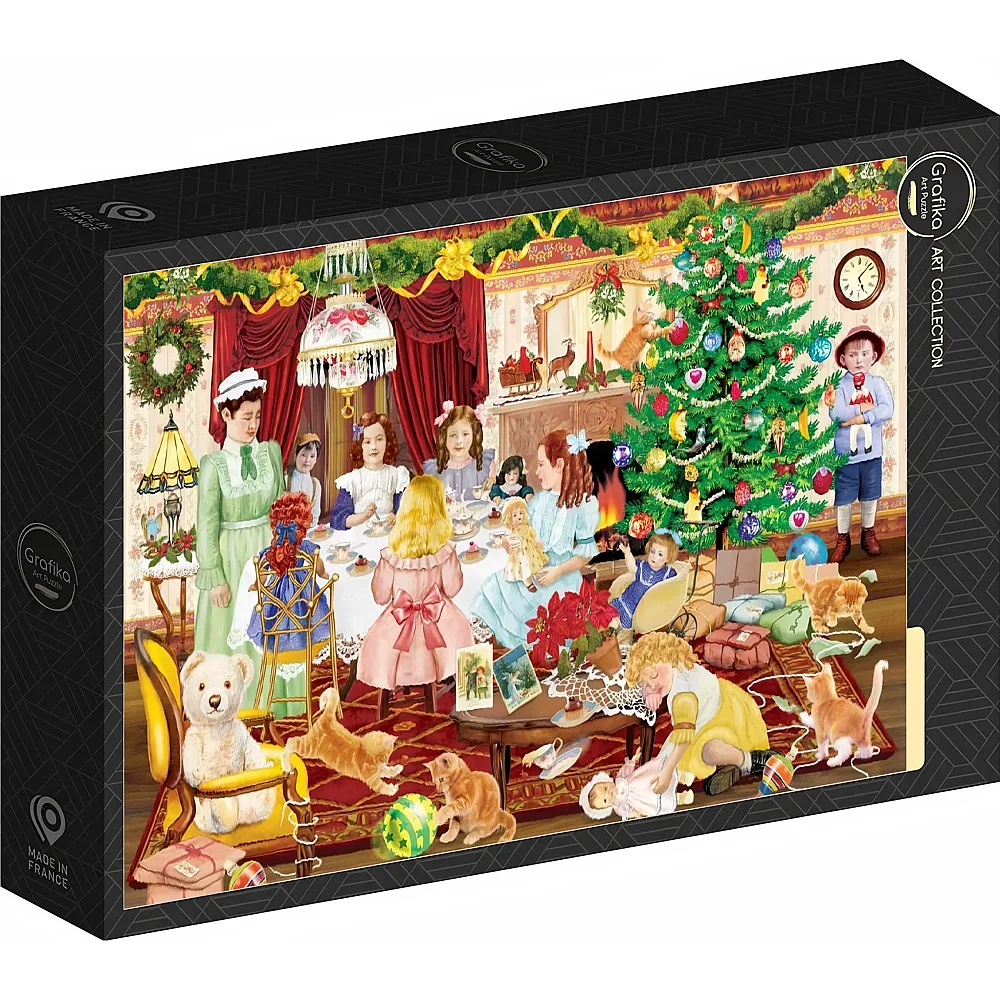 Grafika Puzzle Art Collection Weihnachtsteeparty f�r M�dchen 1000Teile