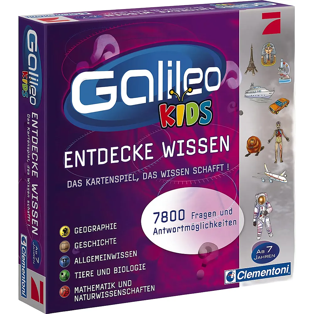 Clementoni Galileo Das Kartenspiel, das Wissen schafft