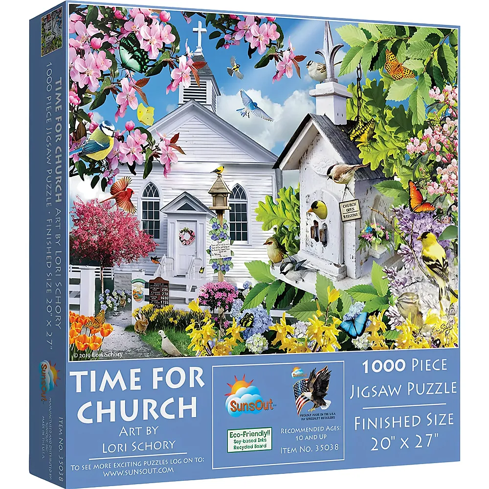 SunsOut Puzzle Lori Schory Time for Church 1000Teile