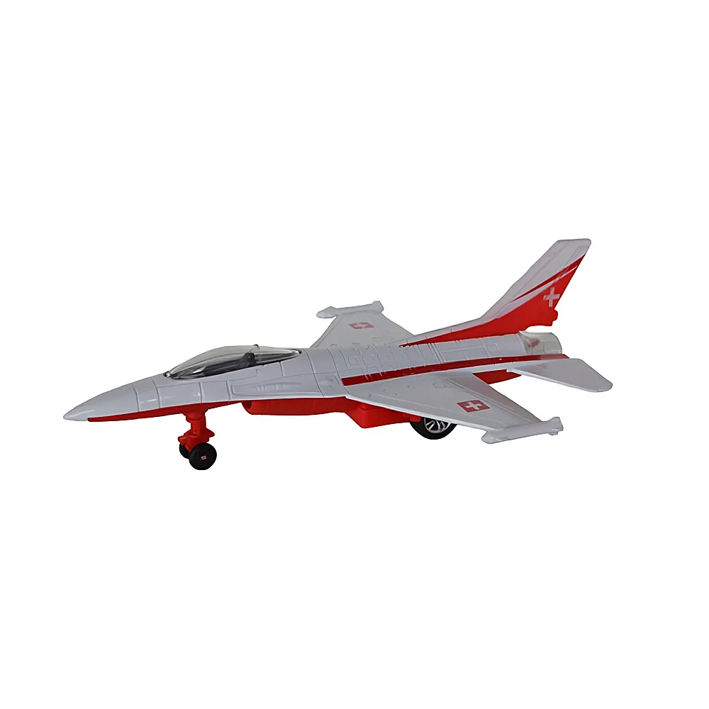 meinspielzeug - Sombo Die Cast Swiss Fighter mit Licht und Sound, R�ckzugfunktion