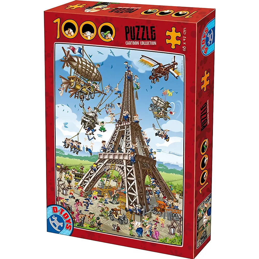 DToys Puzzle Cartoon Collection - Eiffelturm 1000Teile
