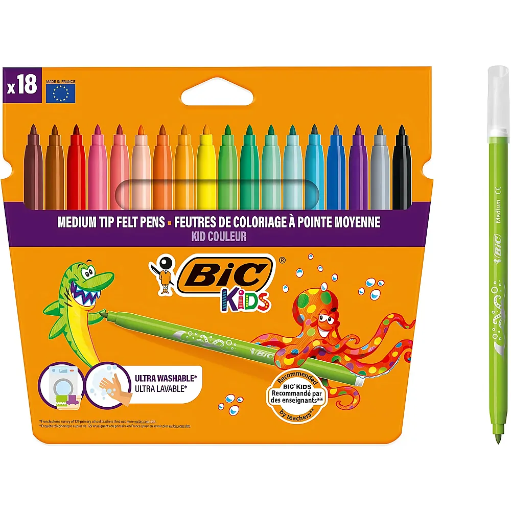 BIC Fasermaler Kid Couleur - 12 Teile
