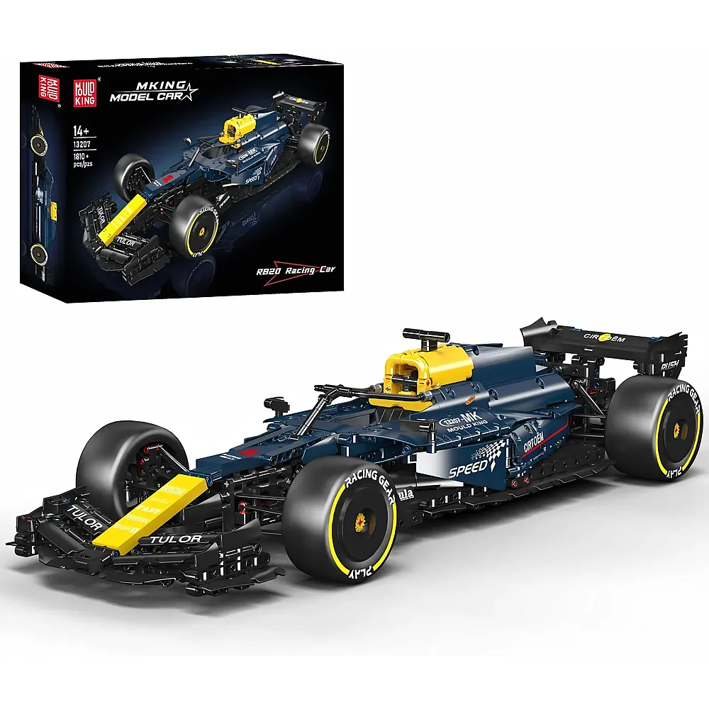 meinspielzeug - Mould King Model Cars Statisches Supercar Ausstellungsmodell 13207 | Klemmbausteine Fahrzeuge