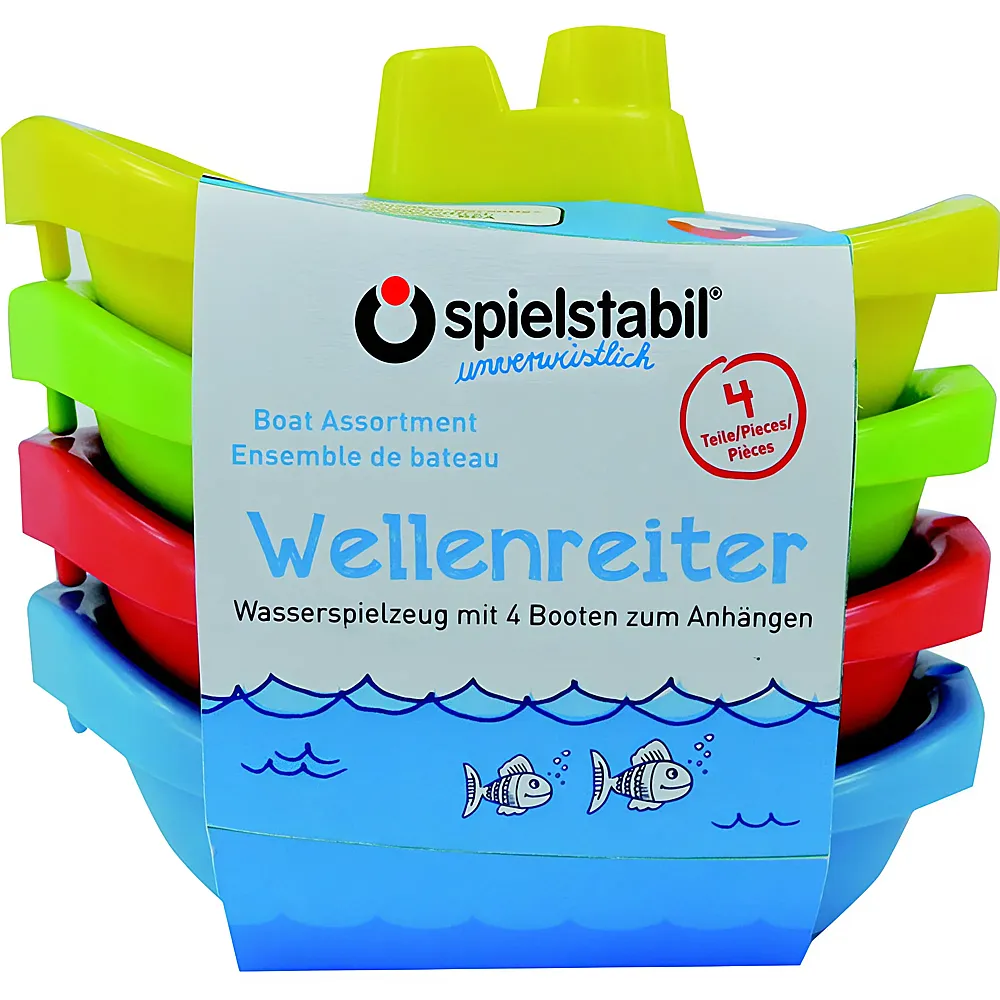 spielstabil Wellenreiter Minibootset 4er-Set