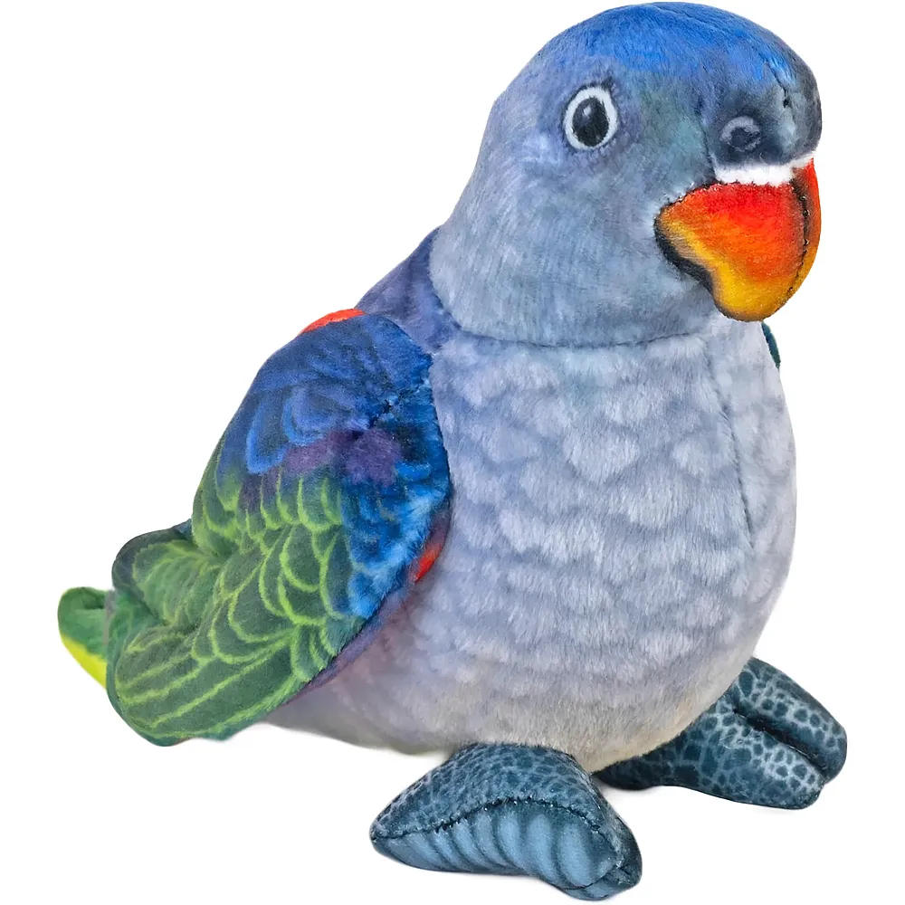 Wild Republic Rainforest Pappagallo dal collo blu - 11 cm