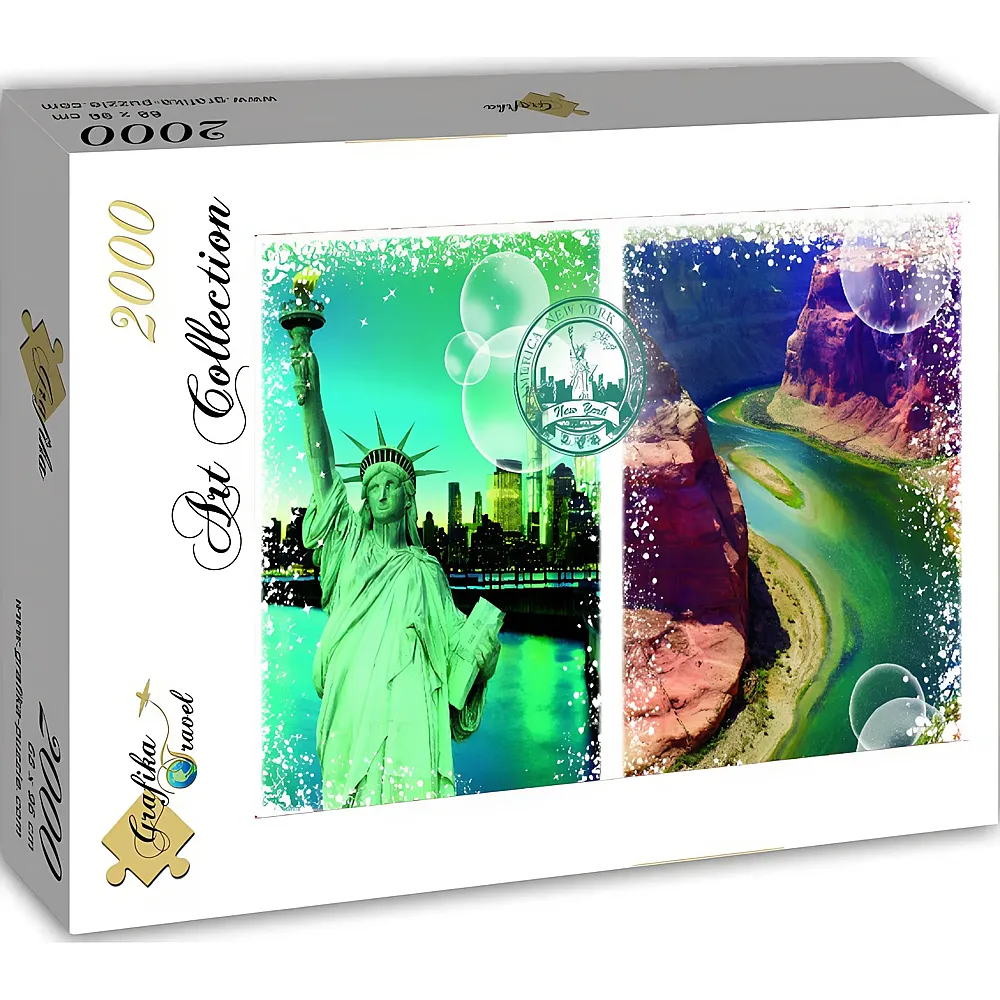 Grafika Puzzle Art Collection Grafika Travel Travel around the World - United States of America - 2000 Teile
