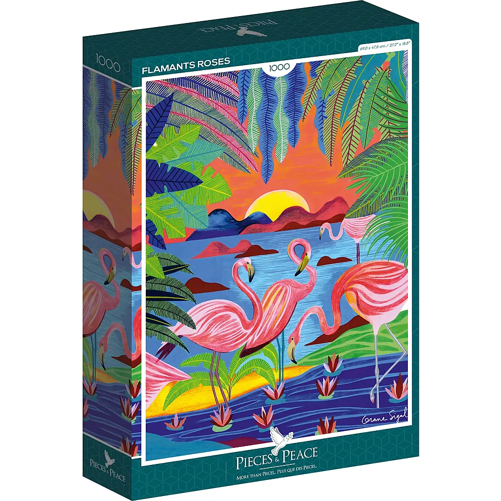 Pieces & Peace Puzzle Sigal Orane Flamants Roses - 1000 Teile