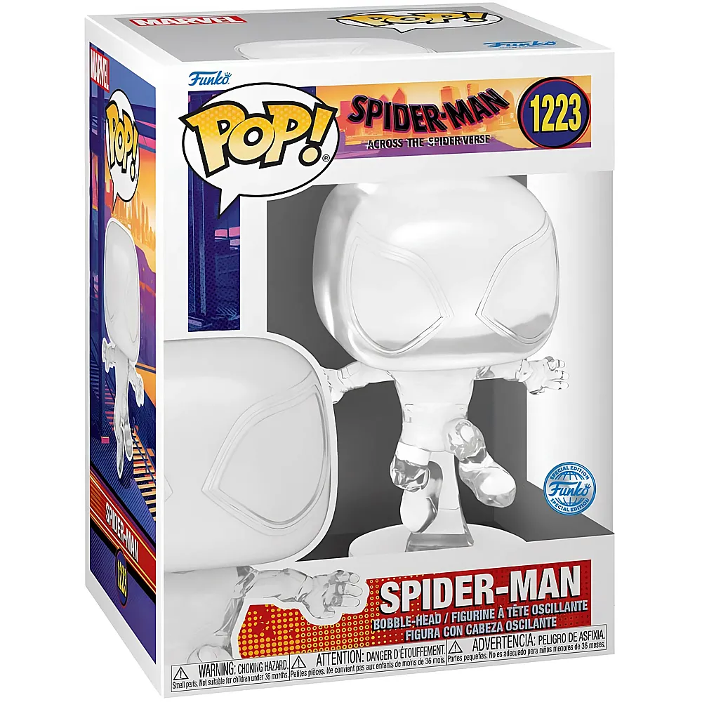 meinspielzeug - Funko Pop Marvel Across The Spider-Verse: Miles Morales Transparent Nr.1223 Spiderman | Lizenzfiguren
