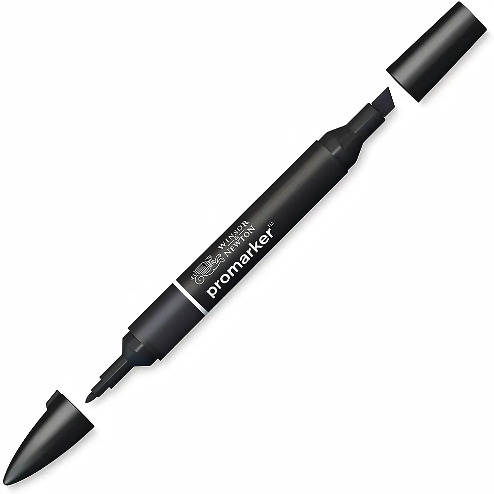 Winsor & Newton Promarker Stift mit 2 Spitzen Schwarz