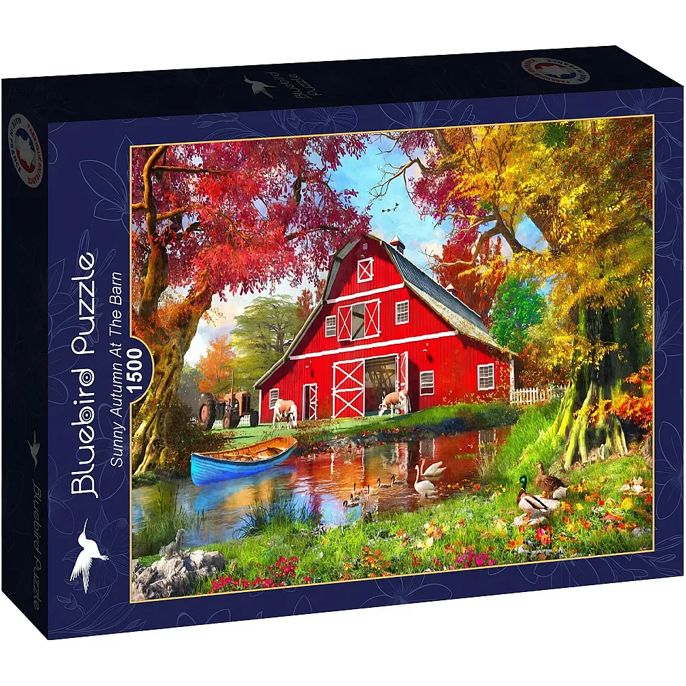 Bluebird Puzzle Dominic Davison Sunny Autumn At The Barn - 1500 Teile