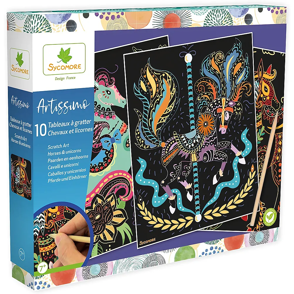 Sycomore Artissimo Scratch Art Design - Pferde & Einh�rner