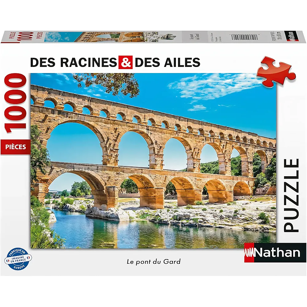 Nathan Puzzle Des Racines & Des Ailes Die Pont du Gard - 1000 Teile
