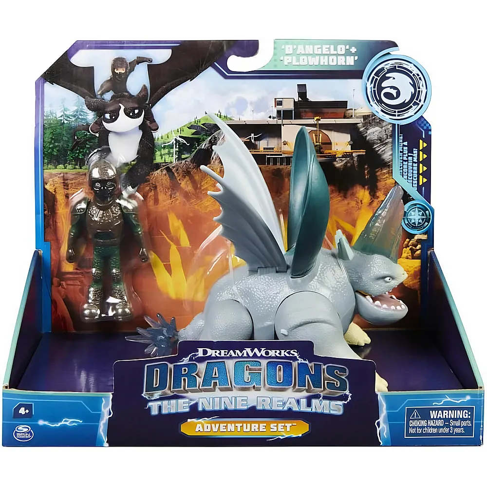 Spin Master Dragons Dreamworks Dragons Die 9 Welten - Adventure Set mit Drache und Reiter Figur, Tom und Thunder, f�r Kinder ab 4 Jahren
