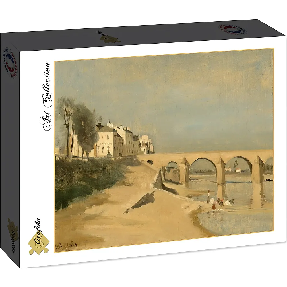 Grafika Puzzle Art Collection Jean-Baptiste-Camille Corot Bridge on the Sa�ne Riv - 2000 Teile