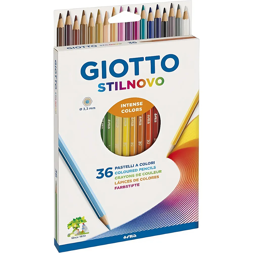Giotto Farbstifte Stilnovo in Kartonbox 36Teile