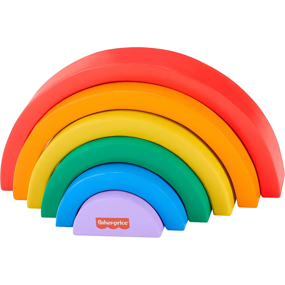 Fisher-Price Stapelbarer Holz-Regenbogen - 6 Teile