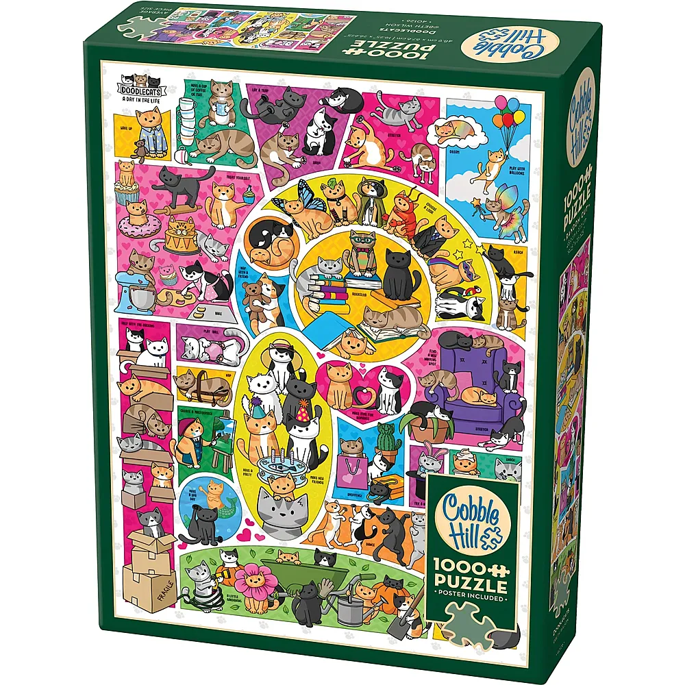 Cobble Hill Puzzle Doodlekatzen - 1000 Teile