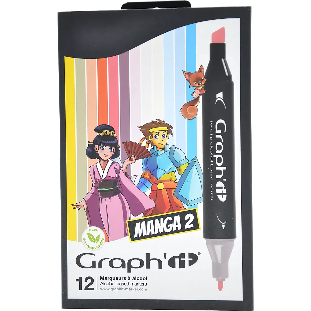 Graph'it Set 12 Marqueurs Manga 2