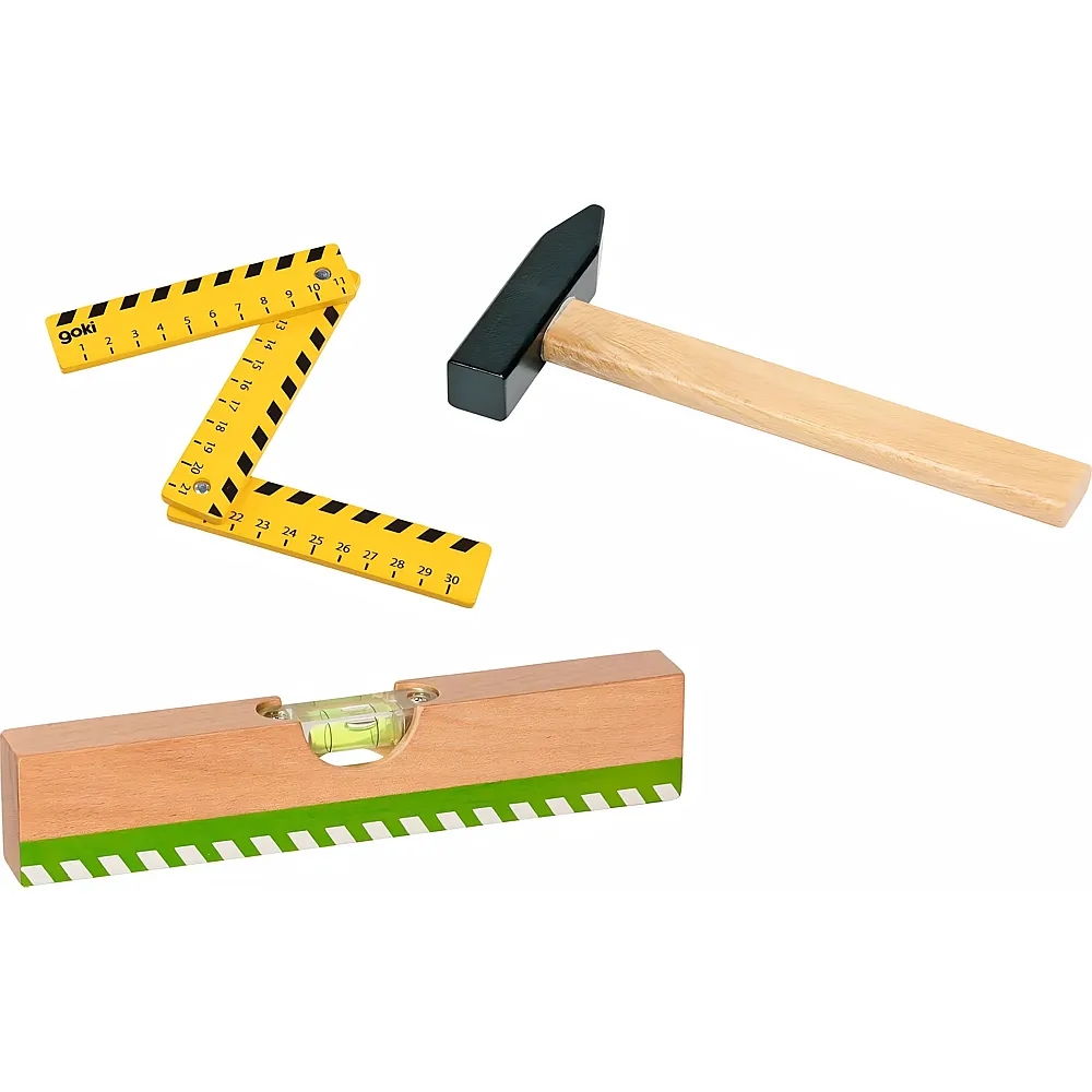 Goki Holz-Werkzeugset - 3 Teile
