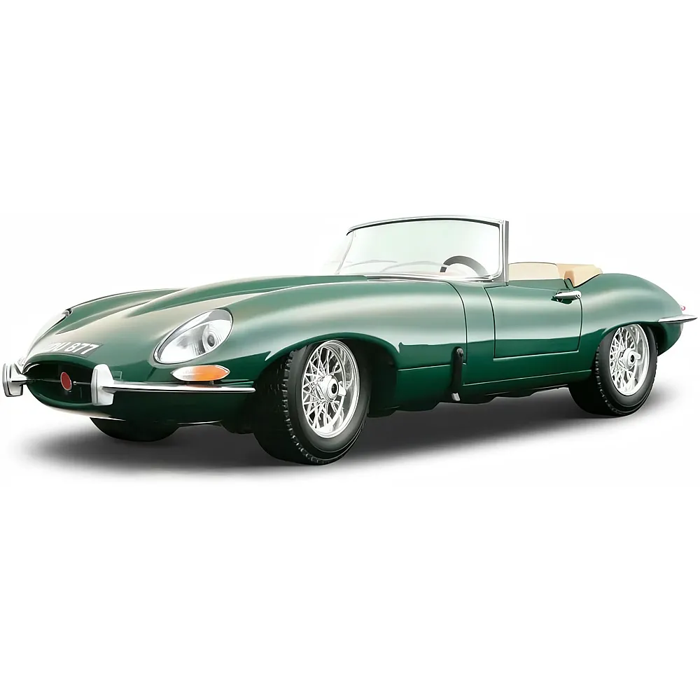 Bburago 1:18 Jaguar E-Type Cabrio Gr�n | Die-Cast 1:18
