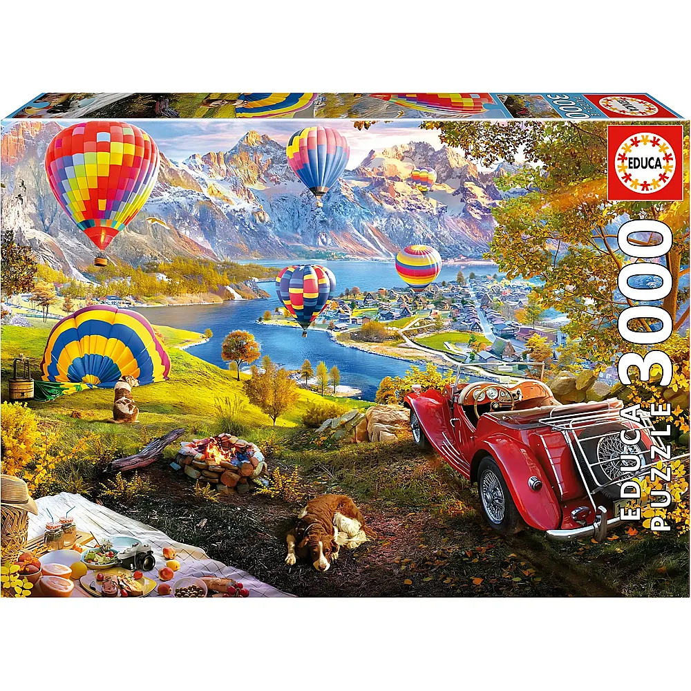 Educa Puzzle Das Tal der Heissluftballons - 3000 Teile