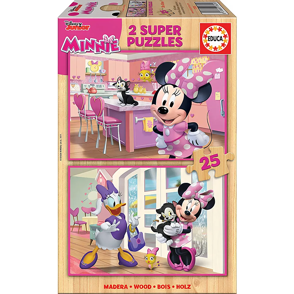 Educa Puzzle Minnie Mouse Happy 2x25