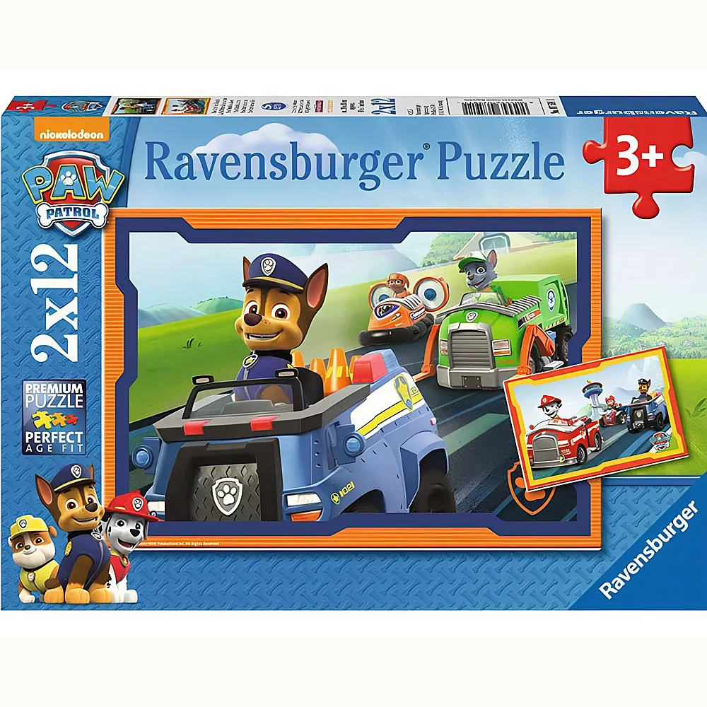 Ravensburger Puzzle Paw Patrol im Einsatz 2x12