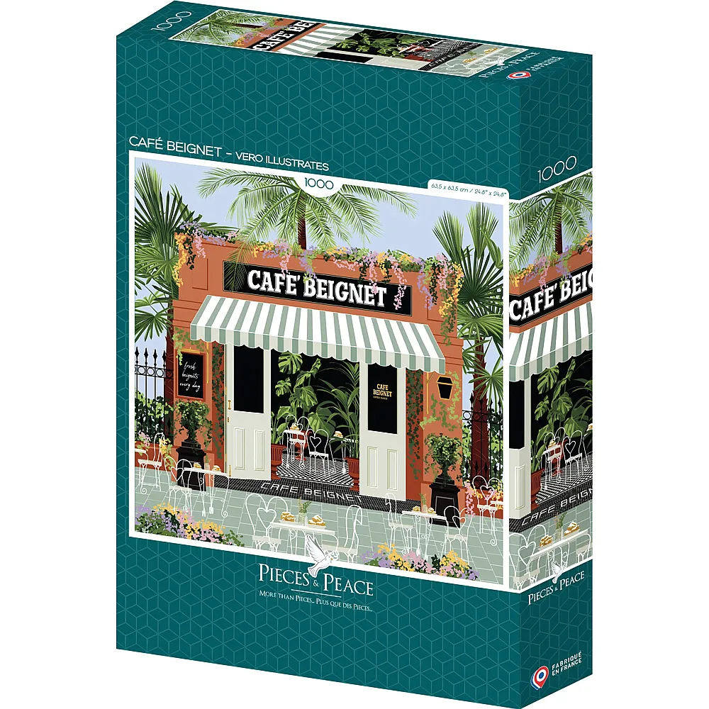 Pieces & Peace Puzzle Das Beignet-Caf� - 1000 Teile