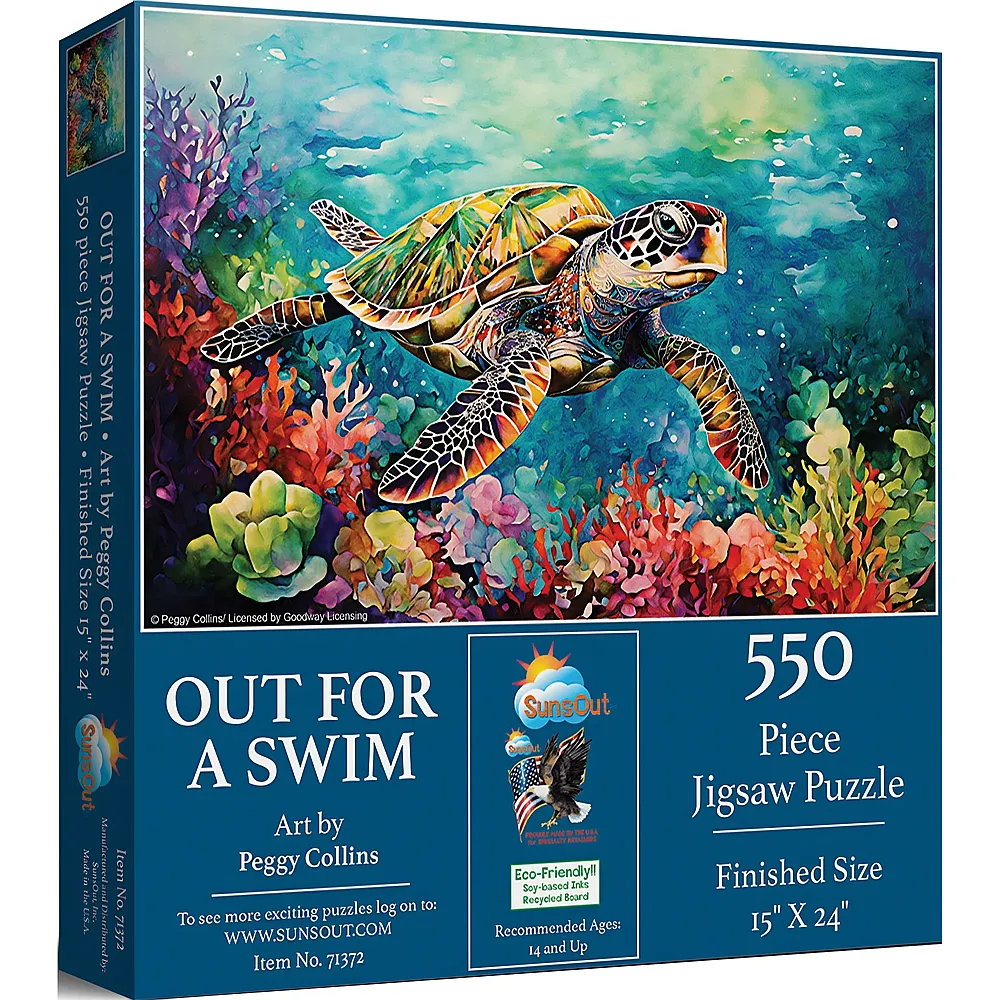 SunsOut Puzzle Peggy Collins Schwimmen gehen - 550 Teile