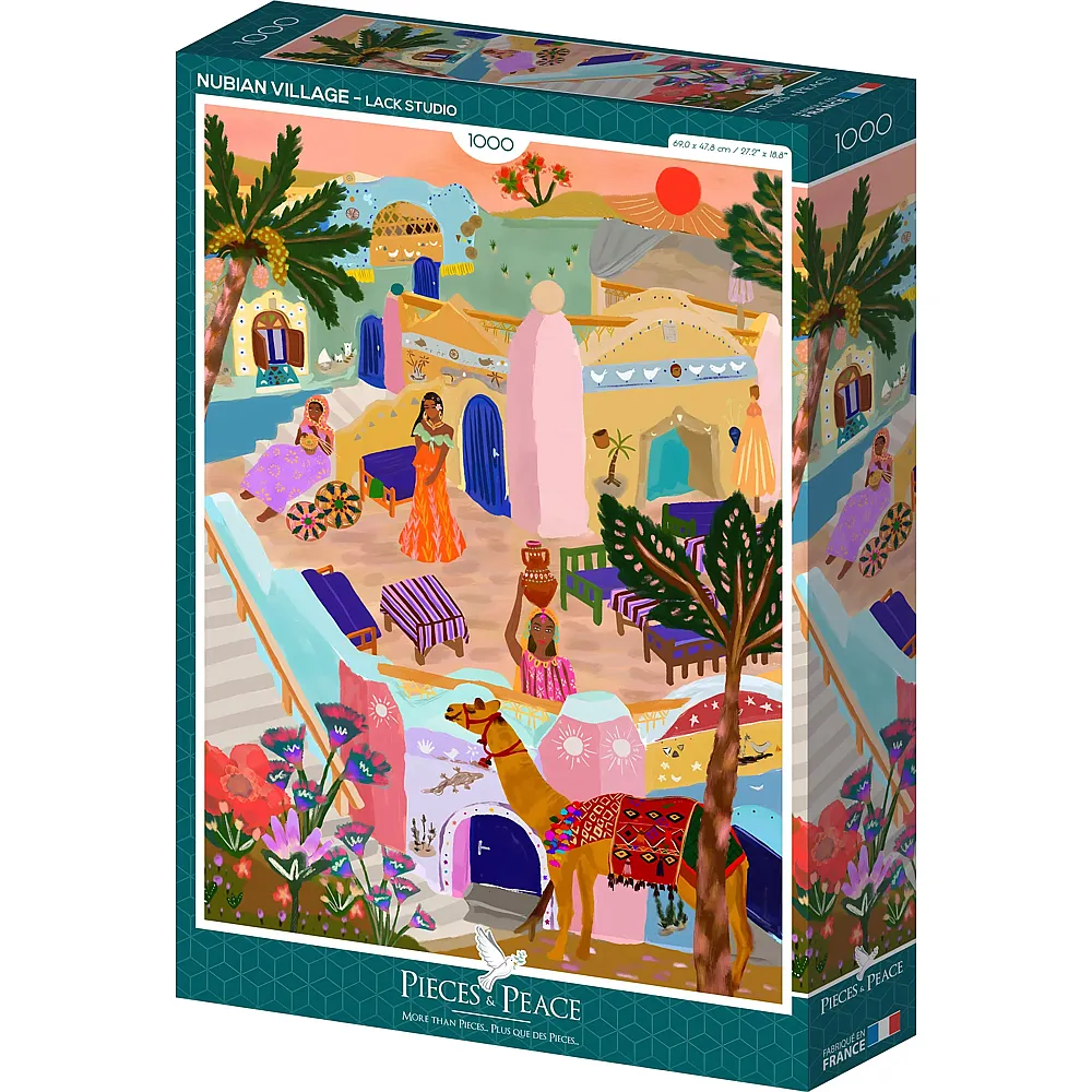 Pieces & Peace Puzzle Nubian Village - 1000 Teile