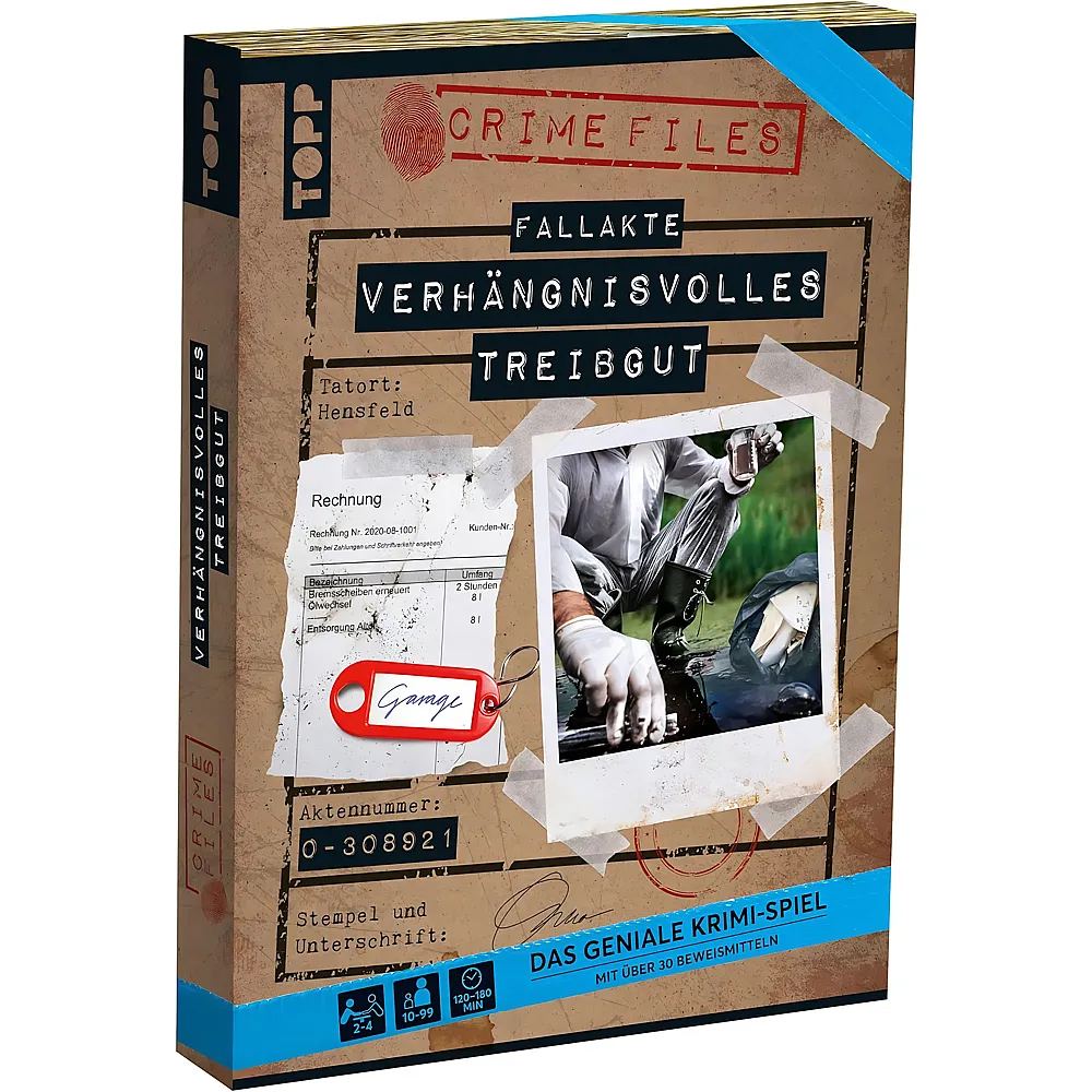 meinspielzeug - Frechverlag Topp Crime Files - Fallakte: Verh�ngnisvolles Treibgut | Escape Room EXIT