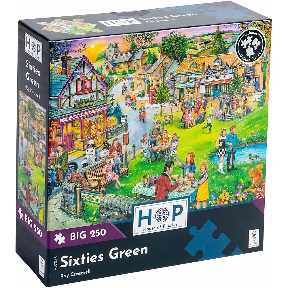 HOP - House of Puzzles Sixties Green 250Teile