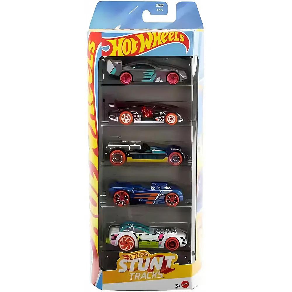 Hot Wheels Stunt Tracks 5er Geschenkset Stunt Tracks - 1:64 | Autos