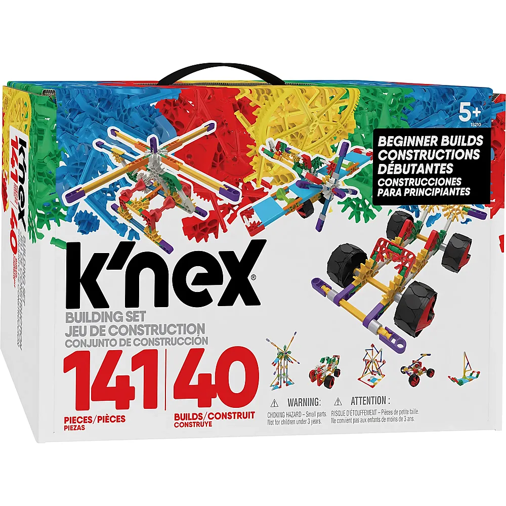 K'Nex Bausatz f�r Anf�nger mit 40 Modellen - 141 Teile