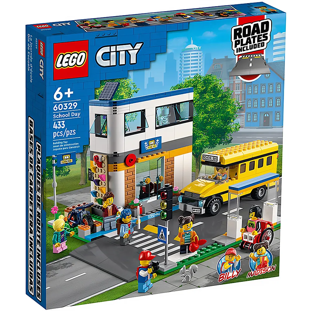 LEGO City Schule mit Schulbus 60329