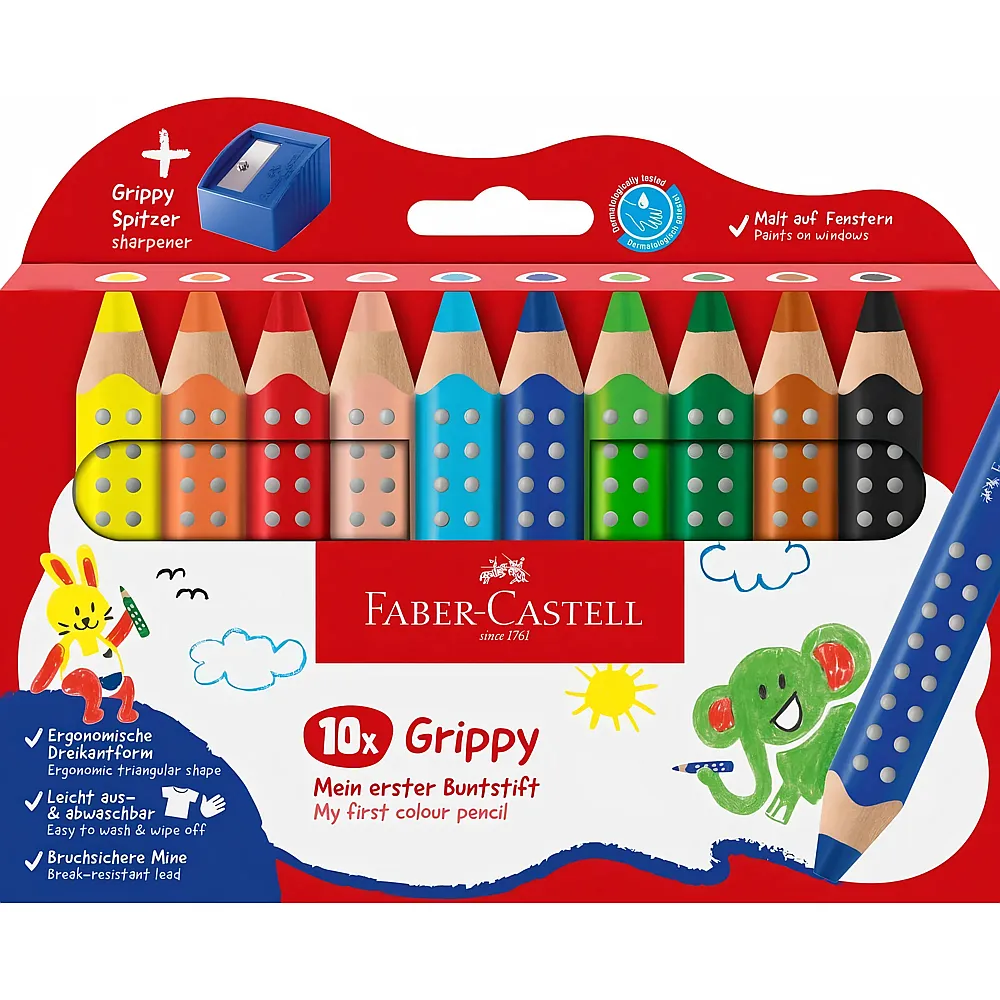 Faber-Castell Farbstift Grippy 10Teile