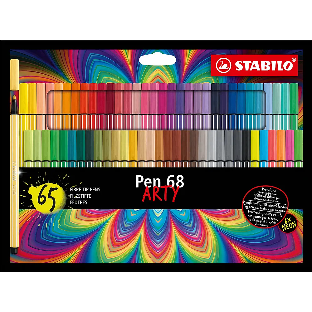 Stabilo Arty Premium-Filzstifte Pen 68 - 65 Teile