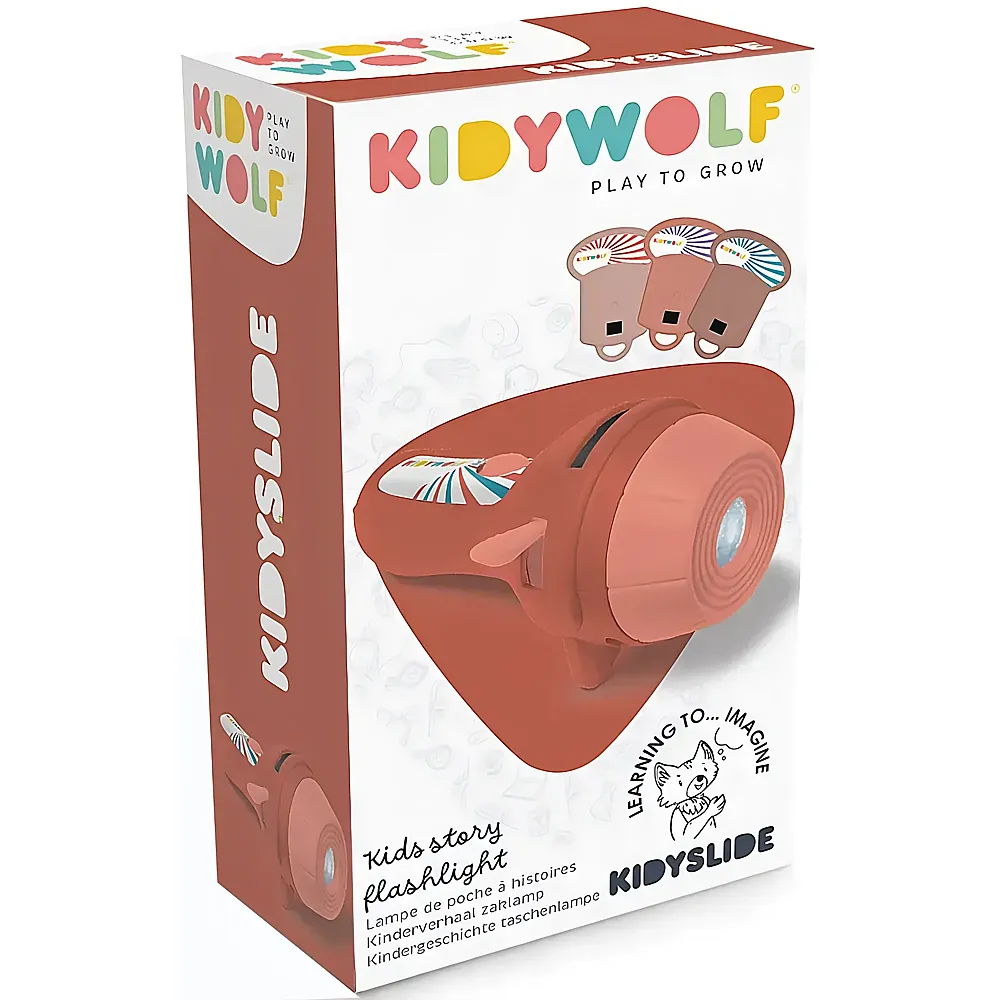 Kidywolf Projektor Taschenlampe rot inkl. 3 Bildscheiben