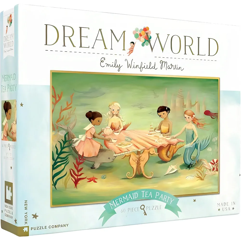 New York Puzzle Company Dream World - Mermaid Tea Party 60Teile