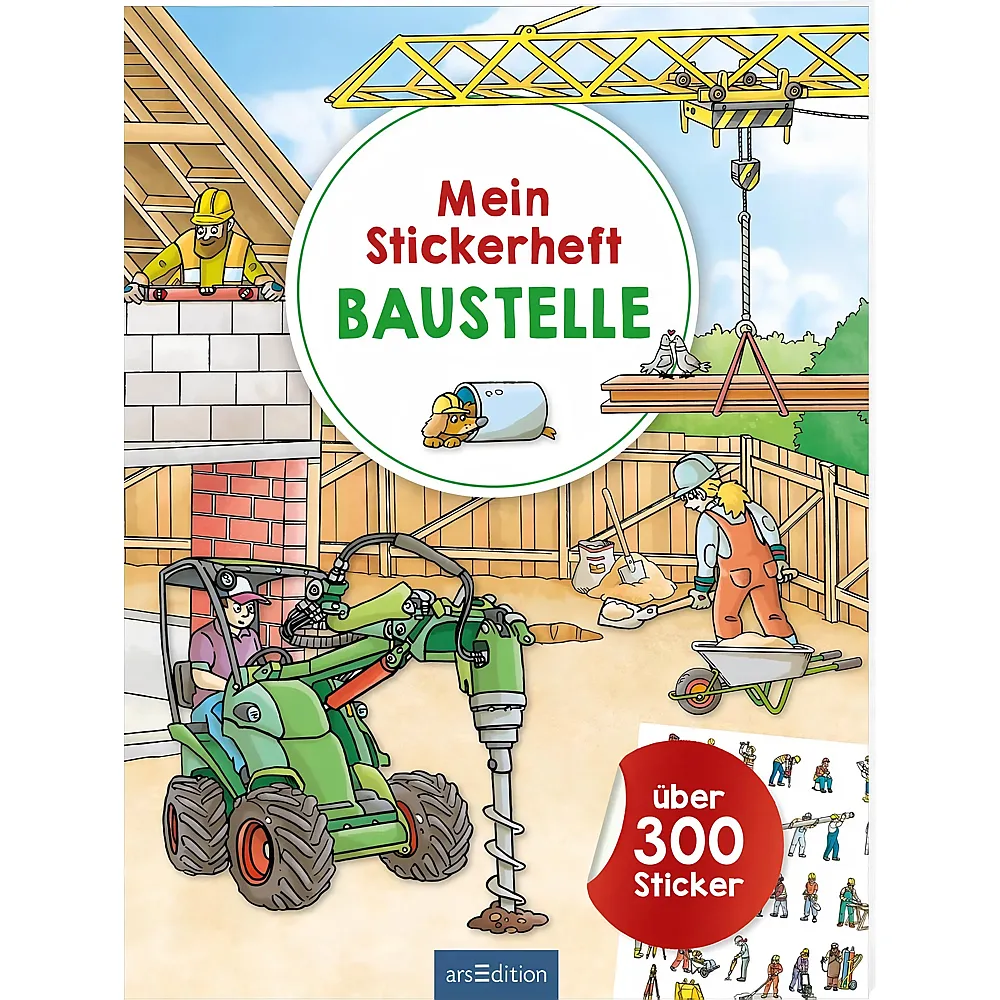ars Edition Mein Stickerheft Baustelle