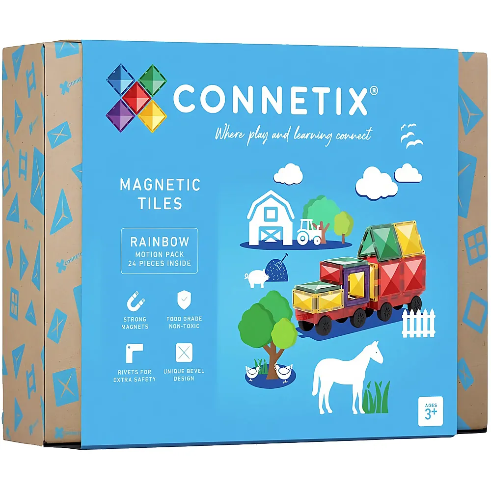 Connetix Magnetische Fliesen Regenbogen Antrag Packen, 24 St�ck