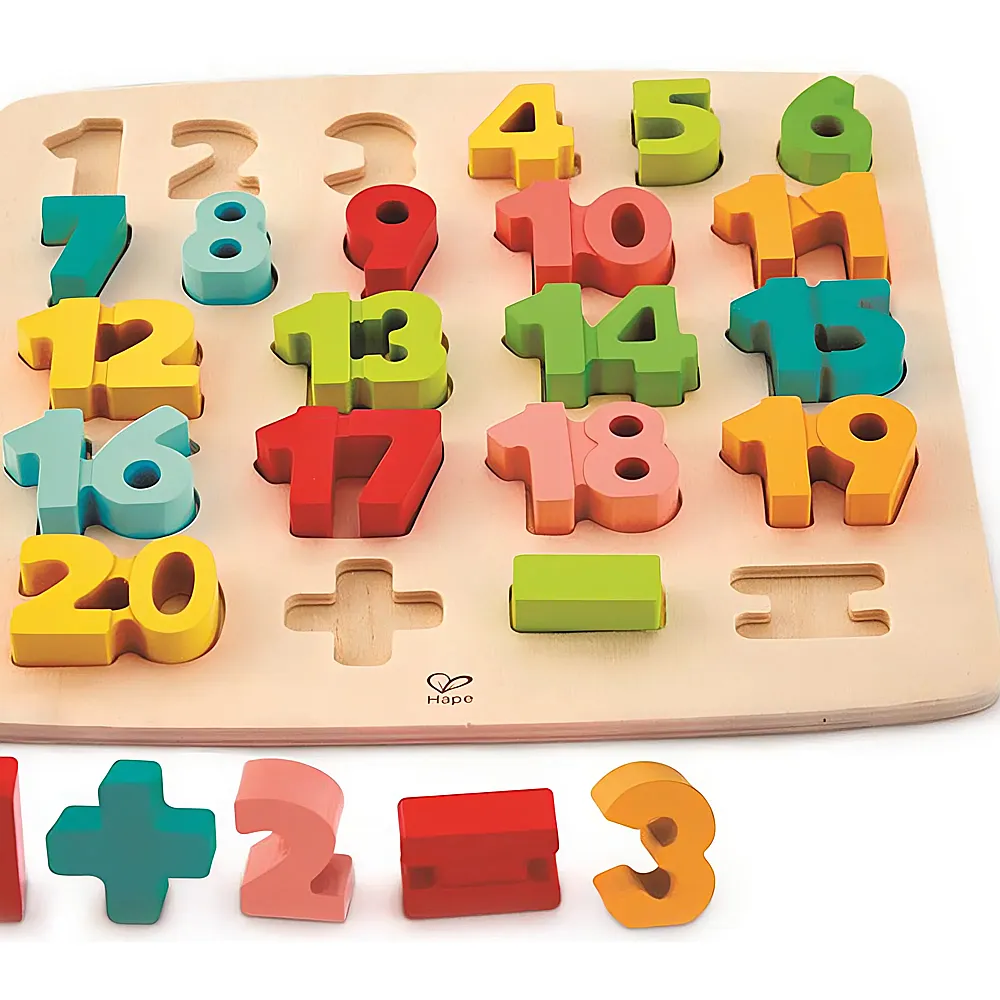 Hape Puzzle Zahlen und Rechensymbolen 24Teile