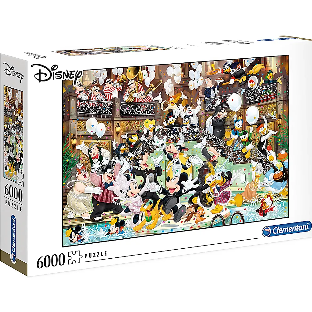 Clementoni Puzzle High Quality Collection Mickey Mouse Disney Gala 6000Teile
